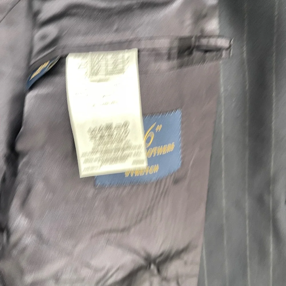 Brooks Brothers Blazer 346 Mens 42S Navy Pinstripe Wool Stretch Sport